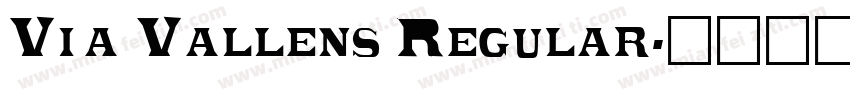 Via Vallens Regular字体转换